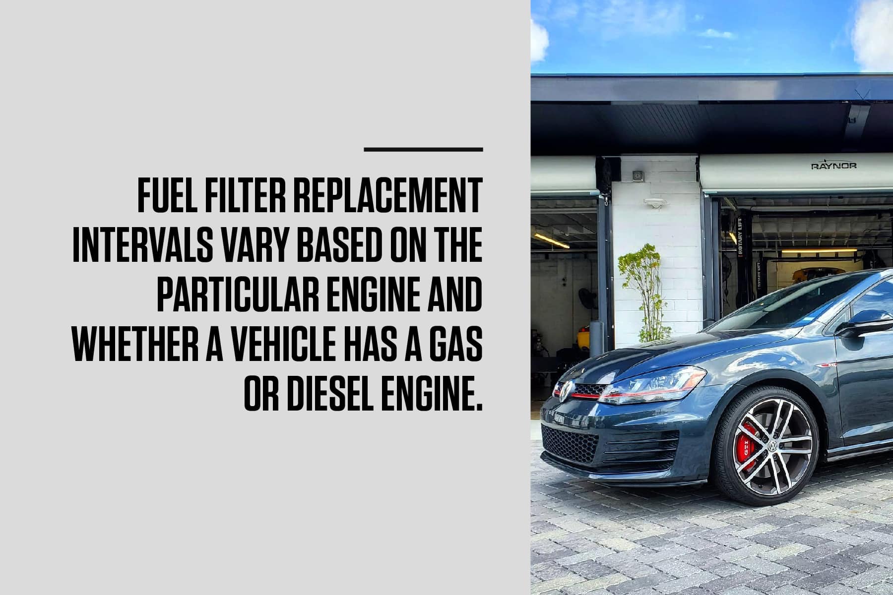 vw fuel filter replacement intervals vary on the engine