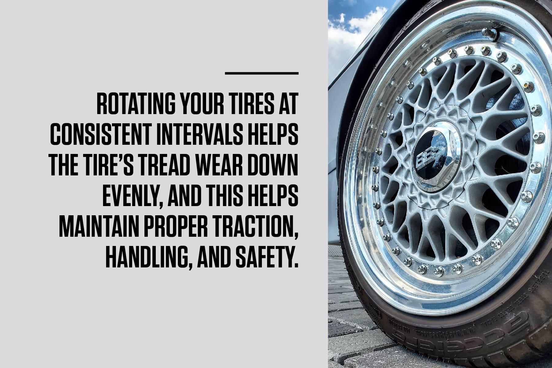 rotate your vw car's tires at consistent intervals