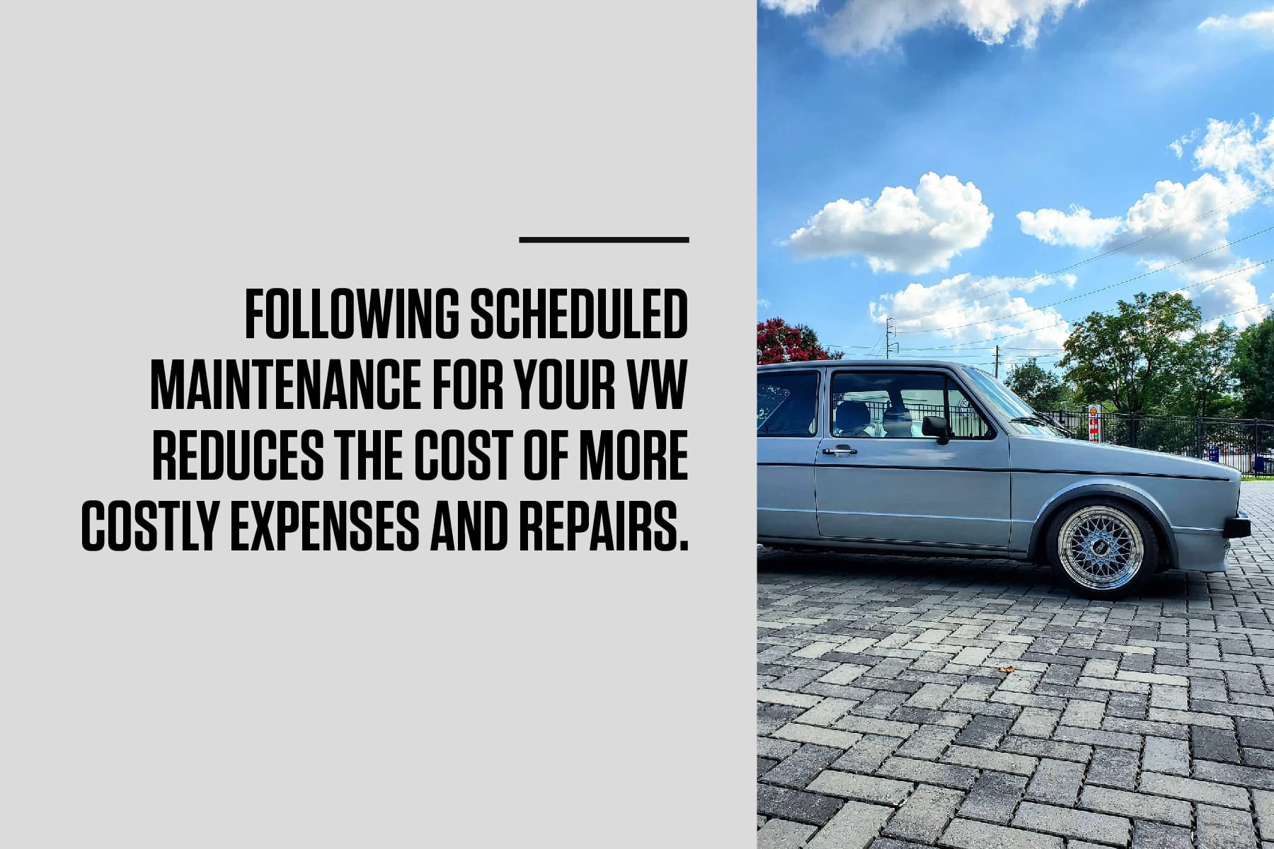 following scheduled maintenance reduces costly repairs