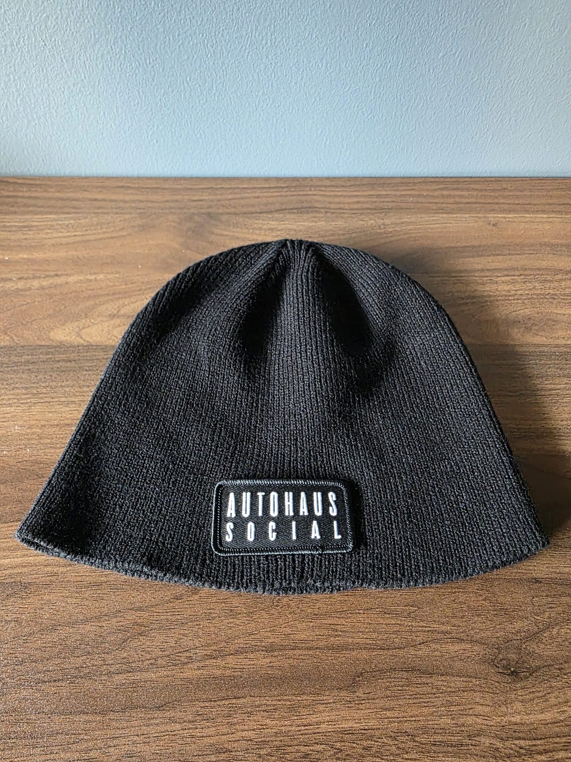 AutoHaus social black winter beanie